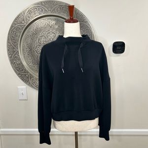 Spanx Turtleneck Black Sweatshirt- Size L